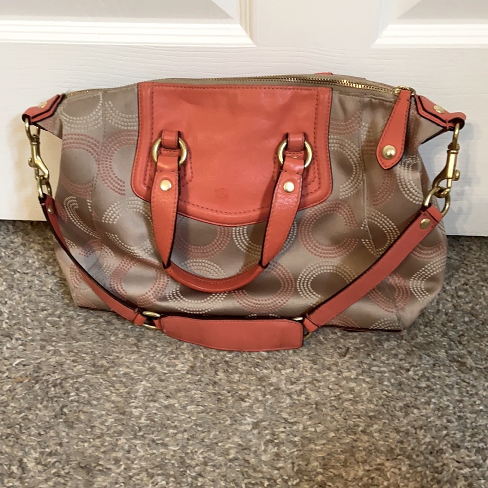 Coach Signature Purse - Picture 2 of 4